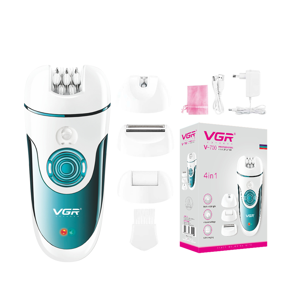 اپیلاتور ۴ کاره وی جی ار مدل V-700